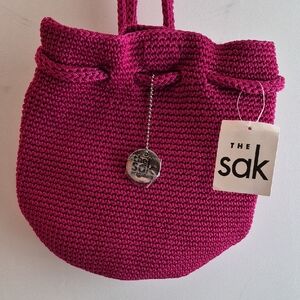 The Sak Pinkberry Crochet Craze Shoulder/Backpack Bag
